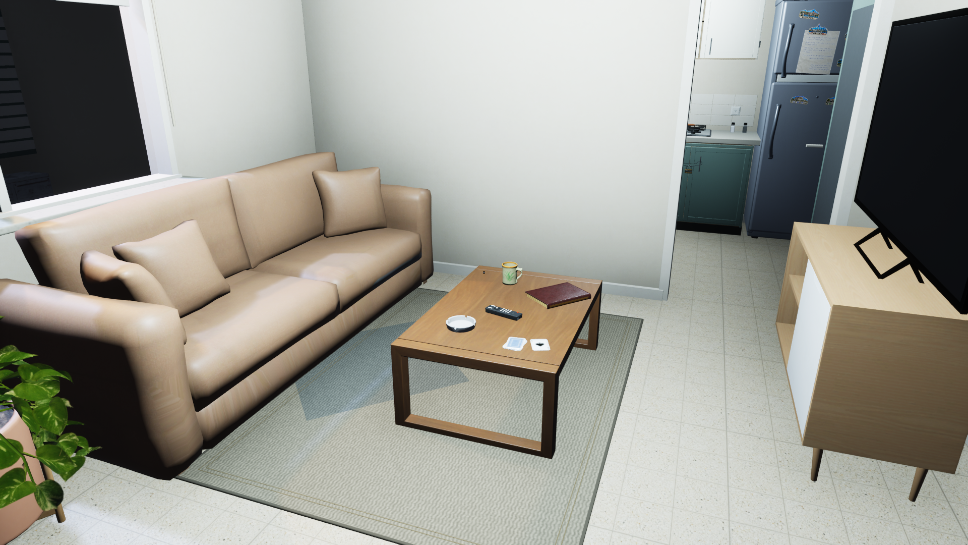 The living room